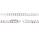 6.85ct Moissanite Tennis Necklace Sterling Silver