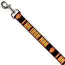 Dog Leash - Iron Man Face/I AM IRON MAN Black/Yellow Glow