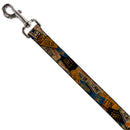 Dog Leash - Cali License Plates Stacked Vintage