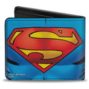 Bi-Fold Wallet - Superman Galactic Battle Chest Logo Blue Red Yellow