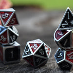 Elder Runes Scarlet And Crow Metal Dice Set 'PRE-ORDER | SPRING EVENT DEAL'