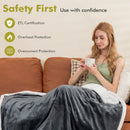 Heated Electric Blanket Throw with 10 Heat Levels