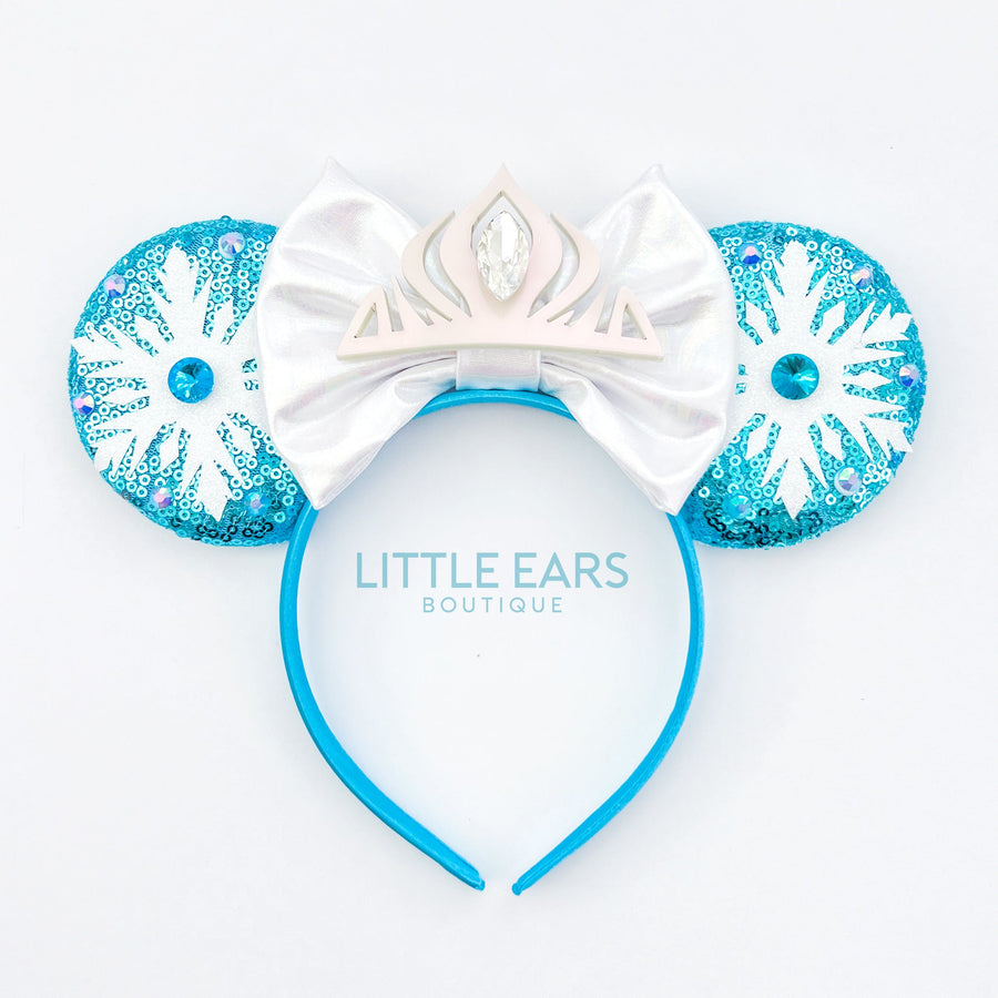 Elsa Snowflakes Mickey Ears