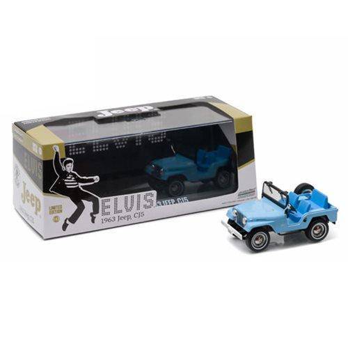 Elvis Presley CJ-5 Sierra Blue Jeep 1:43 Scale Die-Cast Metal Vehicle