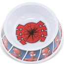 Single Melamine Pet Bowl - 7.5 (16oz) - Spider-Man Shattered Spider + Spider-Man Expression Blocks Blues