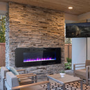 60 Inch Ultra Thin Electric Fireplace with 2 Heat Settings
