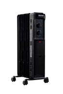 1500W Oil Filled Portable Radiator Space Heater with Adjustable Thermostat