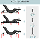 Adjustable Electric Bed Frame with Massage Remote Control
