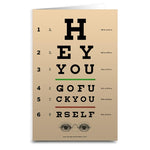 Eye Test Chart Card