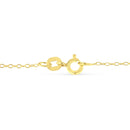 Yellow Color Plated Sterling Silver Diamond Station Necklace (1/2 cttw, K-L Color, I2-I3 Clarity)
