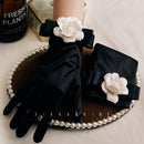 Women's Retro Black Evening Dress Gloves