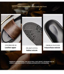Men's Genuine Leather Outdoor Non-slip Summer Slippers