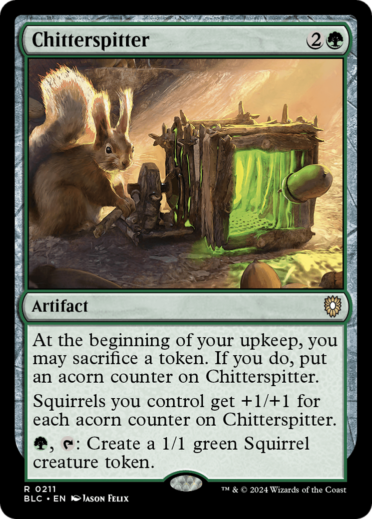 Chitterspitter (BLC-211) - Bloomburrow Commander