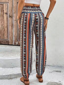 Floral Print Loose Tapered Jumpsuit with Pockets