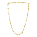 14k Yellow Gold High Polish Paperclip Rondel Link Chain