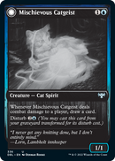 Mischievous Catgeist // Catlike Curiosity (DBL-336) - Innistrad: Double Feature: (Double Faced Transform) Foil
