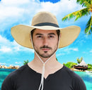 Mesh Big Brim Straw Hat Men’s Sun Protection
