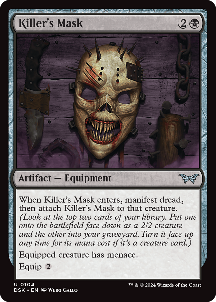 Killer's Mask (DSK-104) - Duskmourn: House of Horror