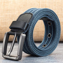 Men's Pin Buckle Polyester Canvas Belt