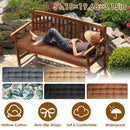 Bench Seat Cushion For Indoor Outdoor Furniture Non Slip Long Chair Cushion with Ties Strap Waterproof Swing Cushion 51.18x19.68IN For Garden Patio Ba