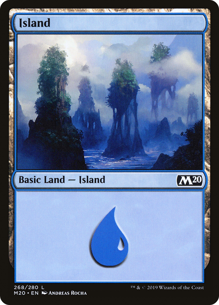 Island (M20-268) - Core Set 2020 Foil