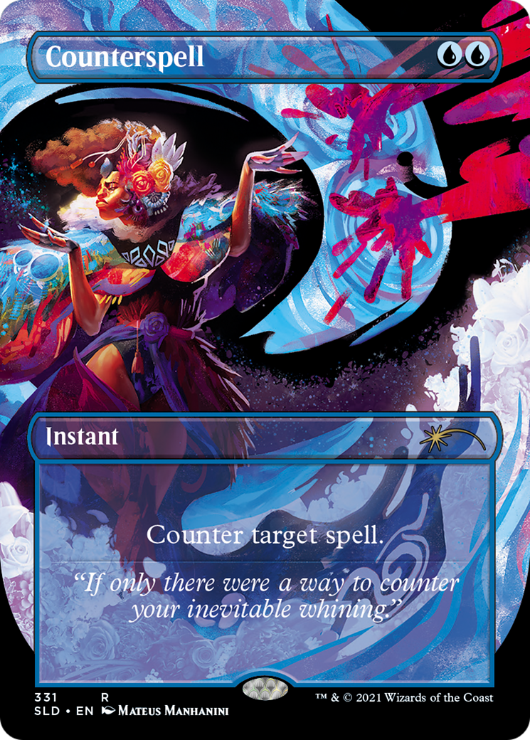 Counterspell (SLD-331) - Secret Lair Drop (Borderless) Foil