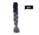 Gradient Color Big Braid African Chemical Fiber Wig