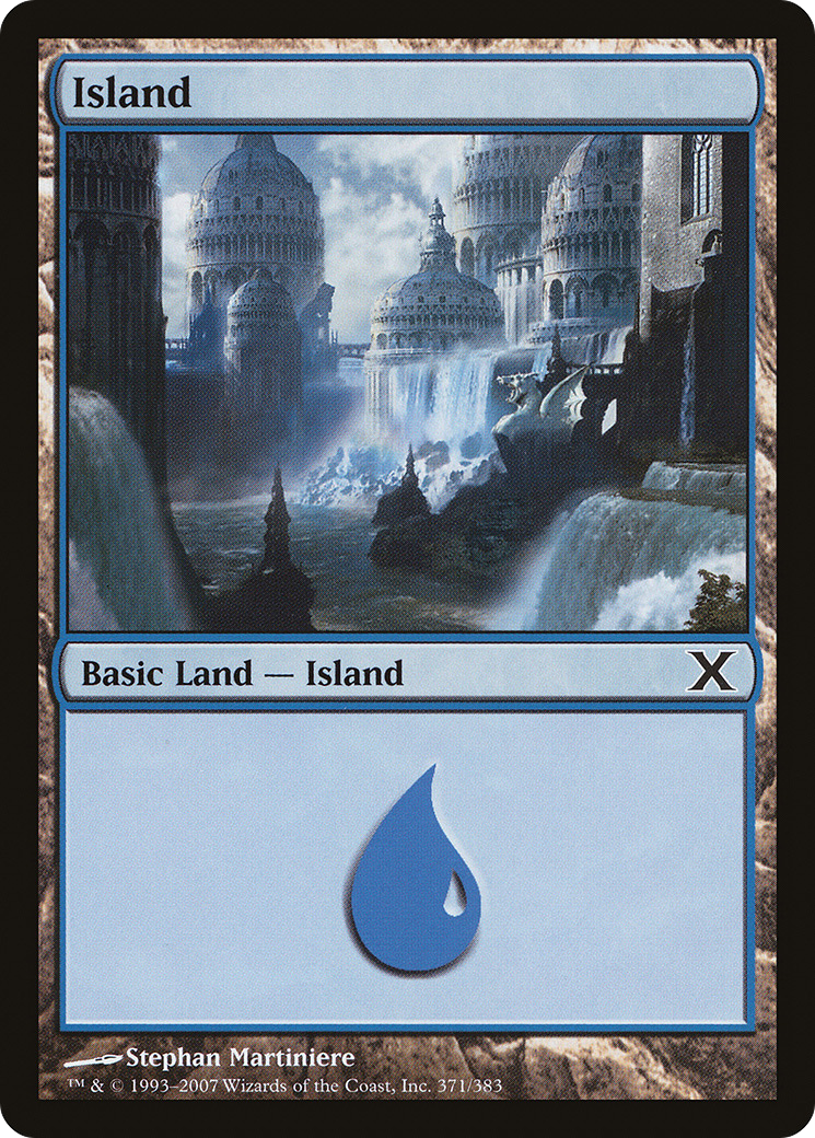 Island (10E-371) - Tenth Edition Foil