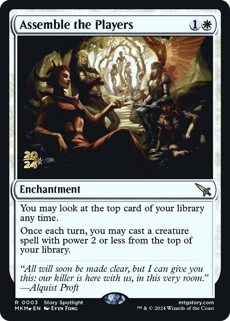 Assemble the Players (PRE-003) - Murders at Karlov Manor Promos Foil