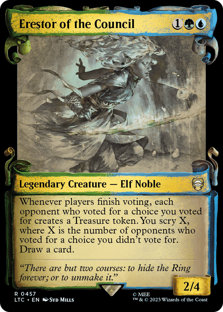 Erestor of the Council (LTC-457) - Tales of Middle-earth Commander: (Showcase) Foil