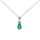 .29ct Emerald Diamond Fashion Pendants 10KT White Gold