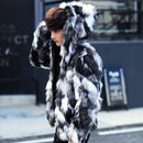 Men's Faux Leather Warm Coat Handsome Thickened
