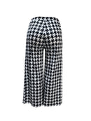 Casual Houndstooth Wide-leg Pants For Women