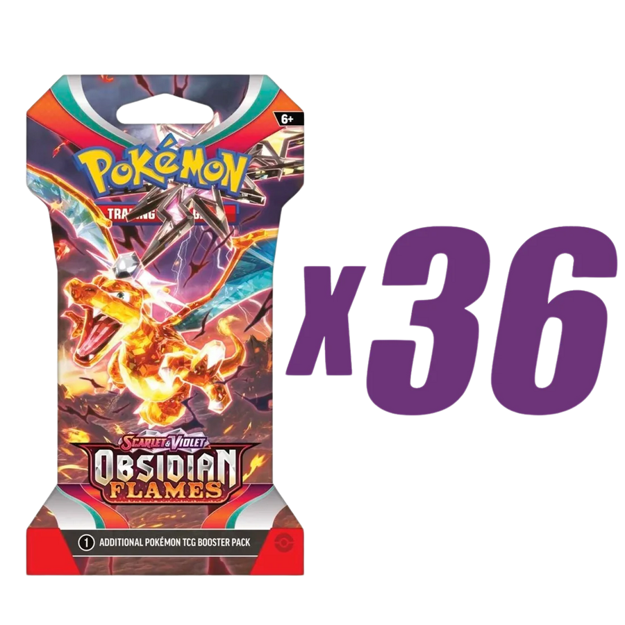 Scarlet & Violet: Obsidian Flames - 36x Sleeved Booster Pack