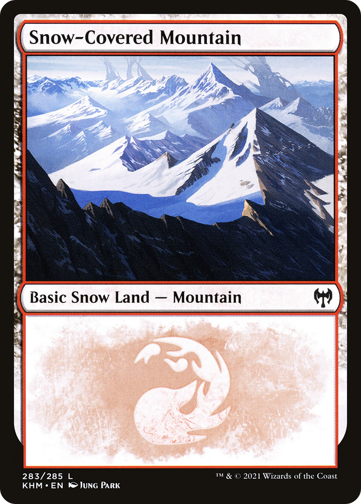 Snow-Covered Mountain (KHM-283) - Kaldheim: (snow) Foil