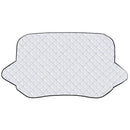 55.9x36.6x0.1in Car Windshield Snow Cover Windshield Protector against Ice Sun Fit for Small Mid SUVs with Anti-theft Flaps