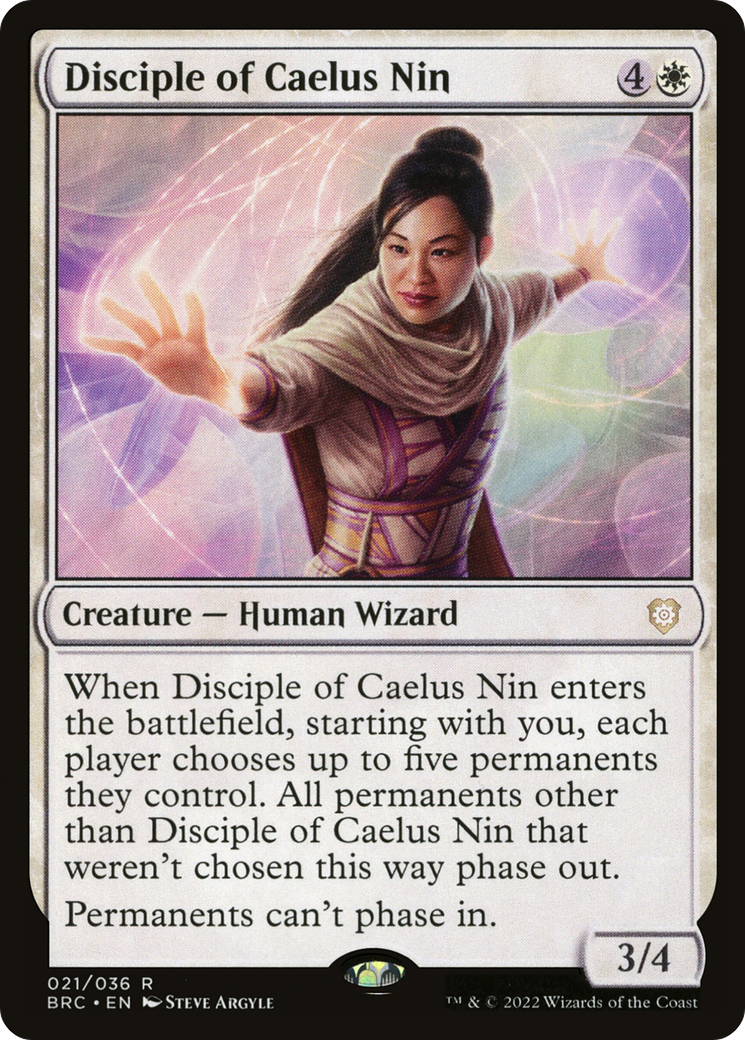 Disciple of Caelus Nin (BRC-021) - The Brothers' War Commander Foil