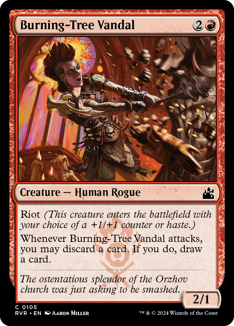 Burning-Tree Vandal (RVR-105) - Ravnica Remastered Foil