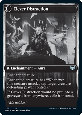 Distracting Geist // Clever Distraction (DBL-276) - Innistrad: Double Feature: (Double Faced Transform) Foil