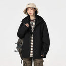 Outdoor Windproof And Waterproof Bomber Jacket Couples Style Hooded Trench Coat