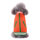 Pet Bone Stripe High Neck Christmas Sweater