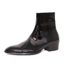 Men's Chelsea Boots Leather Pointed-Toe Dr Martens Style Boots