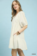 Umgee Cotton Gauze Mini Dress