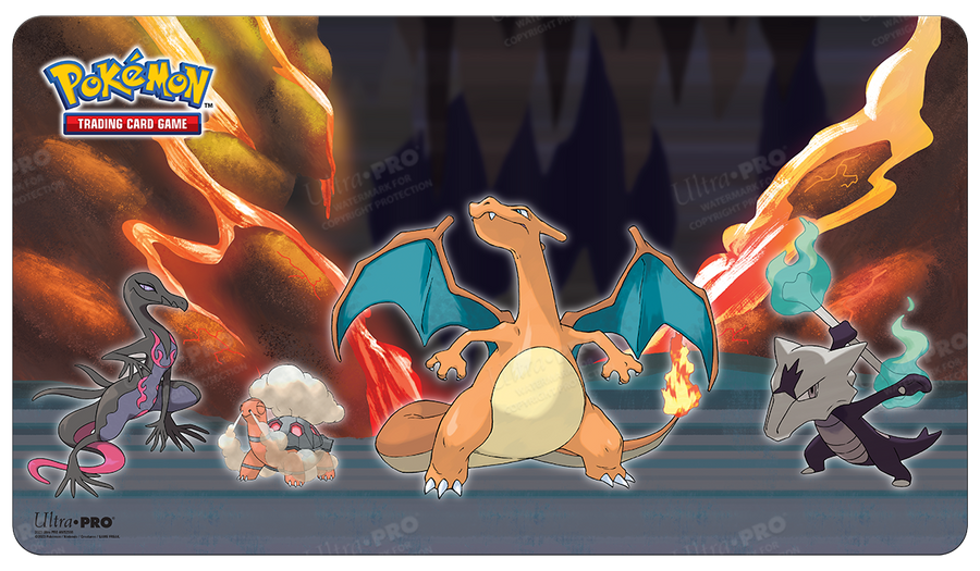 Ultra PRO: Playmat - Pokemon (Charizard, Salazzle, Torkoal, and Alolan Marowak)