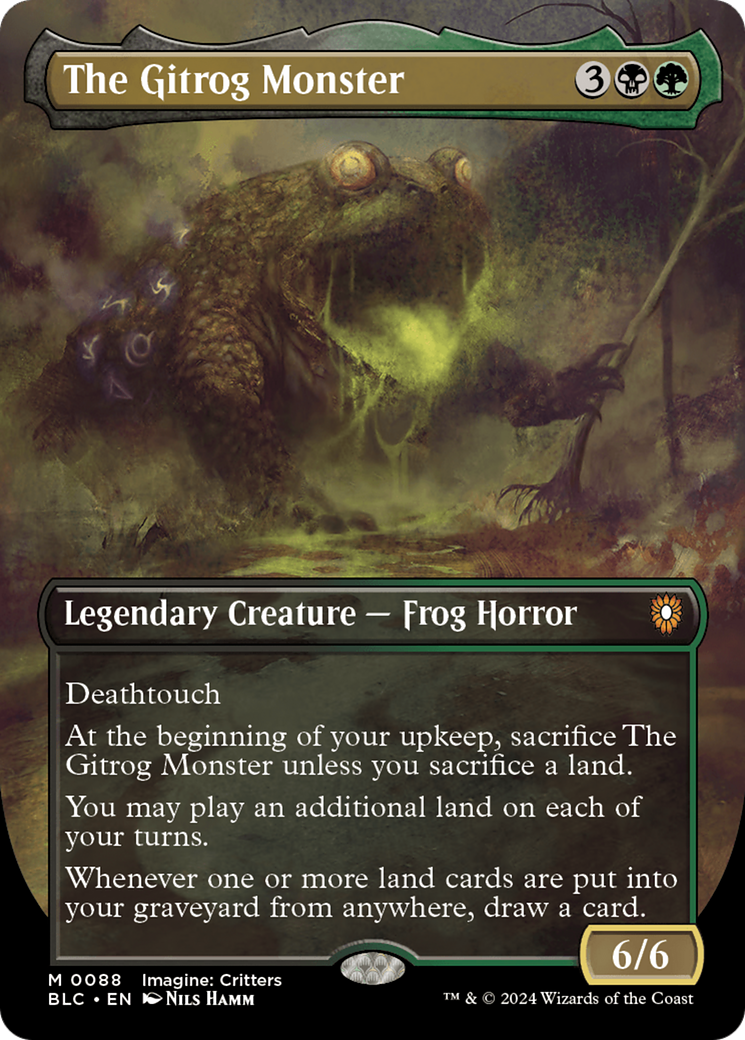 The Gitrog Monster (Borderless) [Bloomburrow Commander]