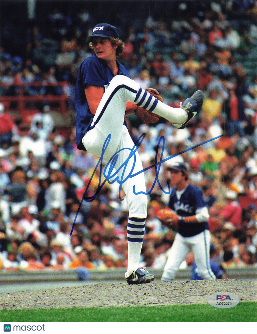 Steve Trout Chicago White Sox Signed 8x10 Photo PSA