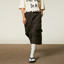 Loose Straight Cargo Cropped Pants