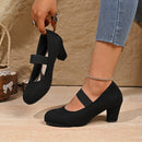 Arrival French-style Elegant Chunky-heel Large-size Pumps For Women