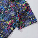 Hawaiian Shirt For Men Underwater Wonder Button-down Short Sleeve 100% Cotton Shirt By Cigar