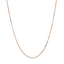 14k Rose Gold Classic Box Chain 0.45mm